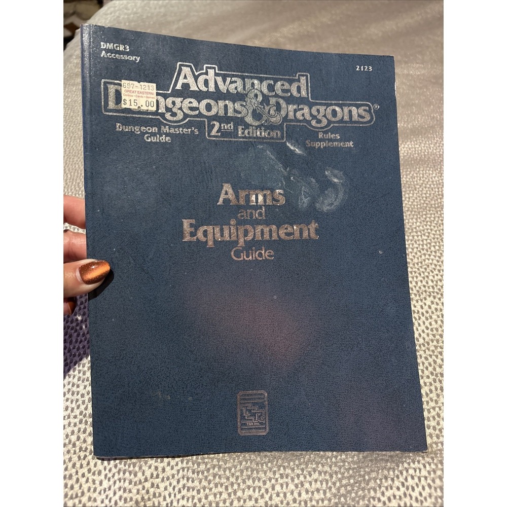 Advanced Dungeons & Dragons 2nd Edition 1991 Arms and Equipment Guide 2123